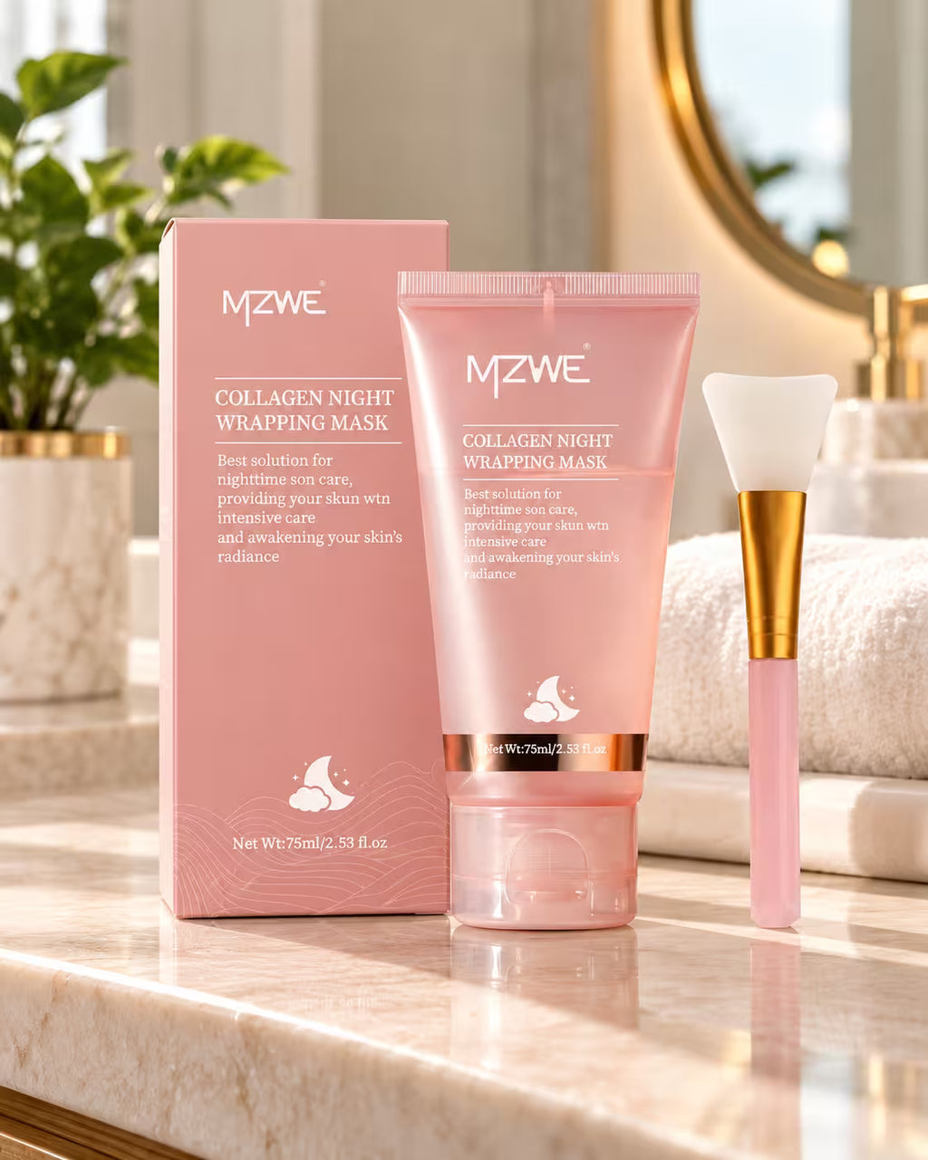 Mascarilla de noche con colágeno MZWE