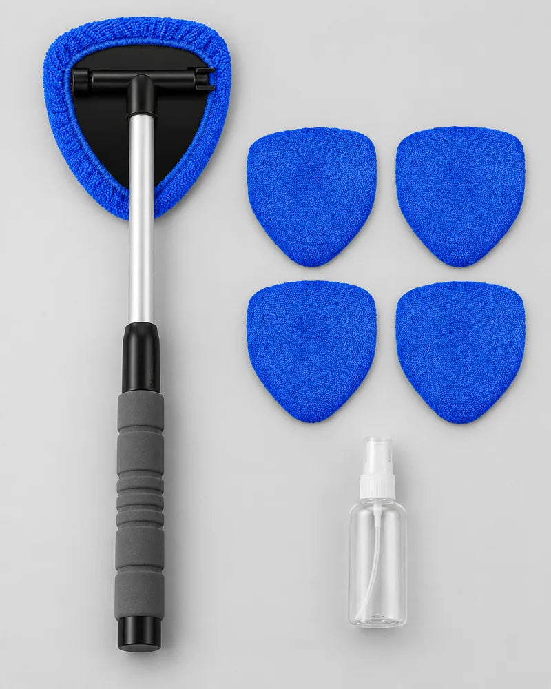 Kit con mango, 4 almohadillas y atomizador